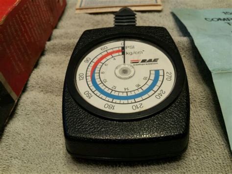 Vintage 1976 RAC Rite Compression Tester Rotating Dial USA 